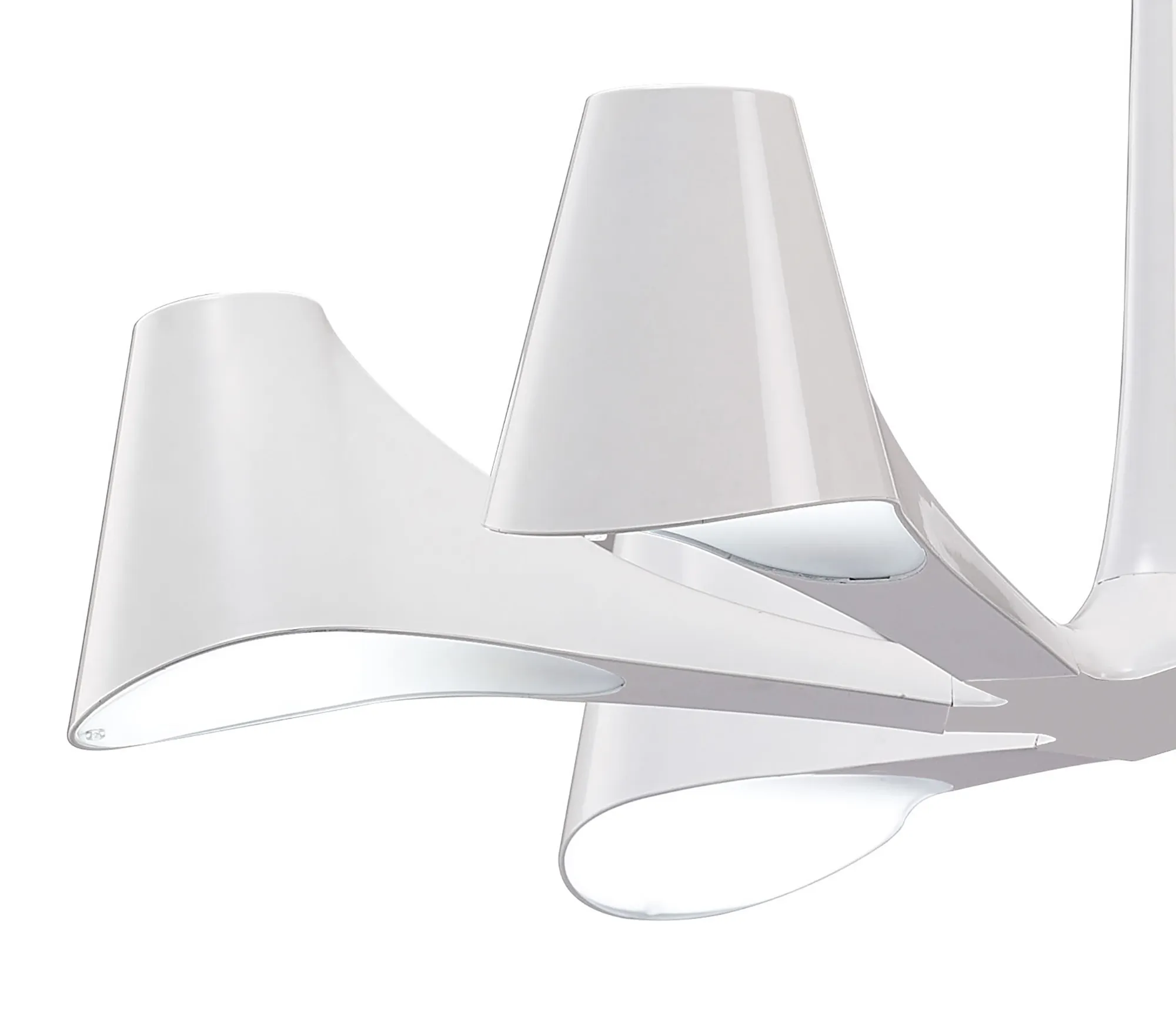 Ora Telescopic/Semi Flush 6 Light Gloss White M1580  Mantra Ora Gloss White